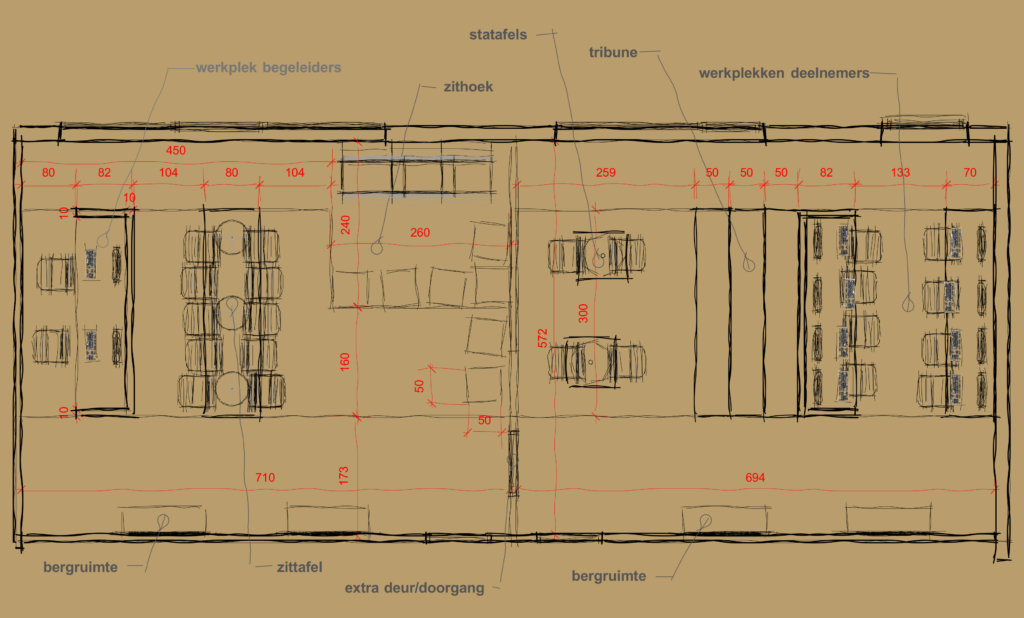 plattegrond kantoor